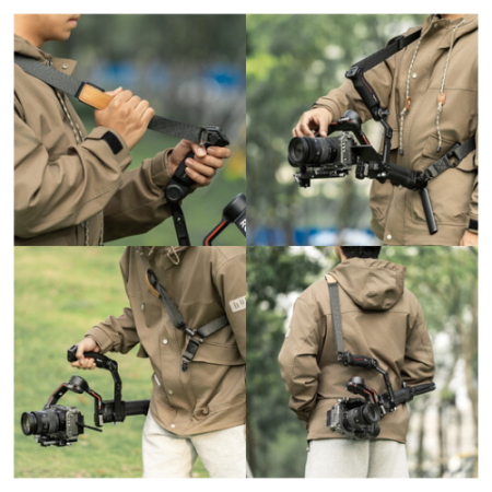 SmallRig 5362 - pasek naramienny/na ramię, redukujący wagę, do wybranych gimbali DJI - przykład użycia
